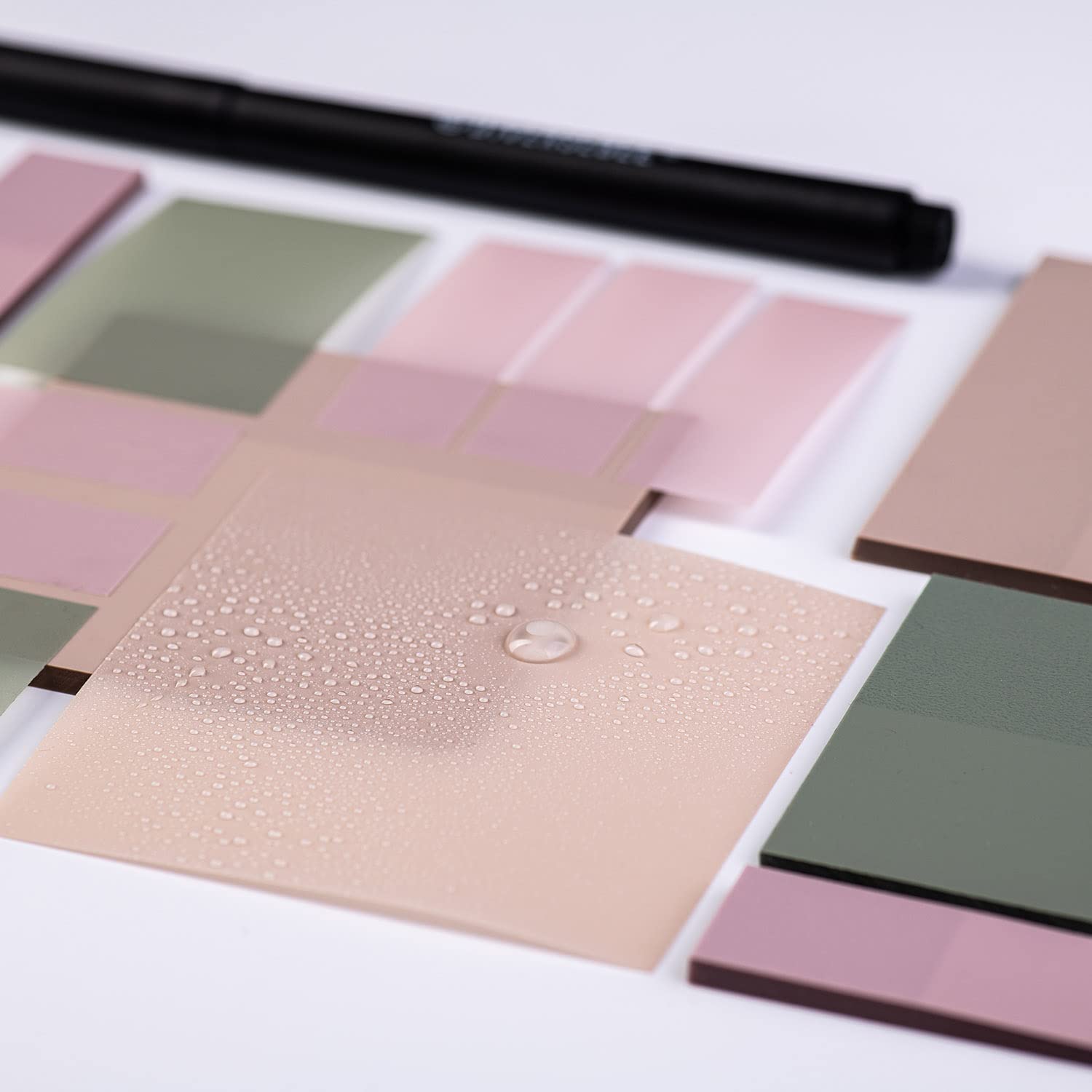 Transparent Sticky Notes (Includes Quick Dry Pen), Cute Clear Sticky Tabs, Translucent Page Flags Book Markers Stickers, Planner Accessories Bible Journaling Study Office Supplies (Pastel)