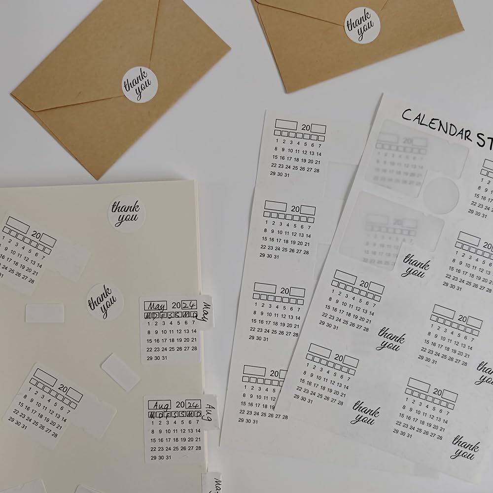 Monthly Tabs Calendar Stickers for Yearly Planner for Journal Dividers, Plan for School Year, Agendas and Organizers, Office Supplies (Style1-32Months)