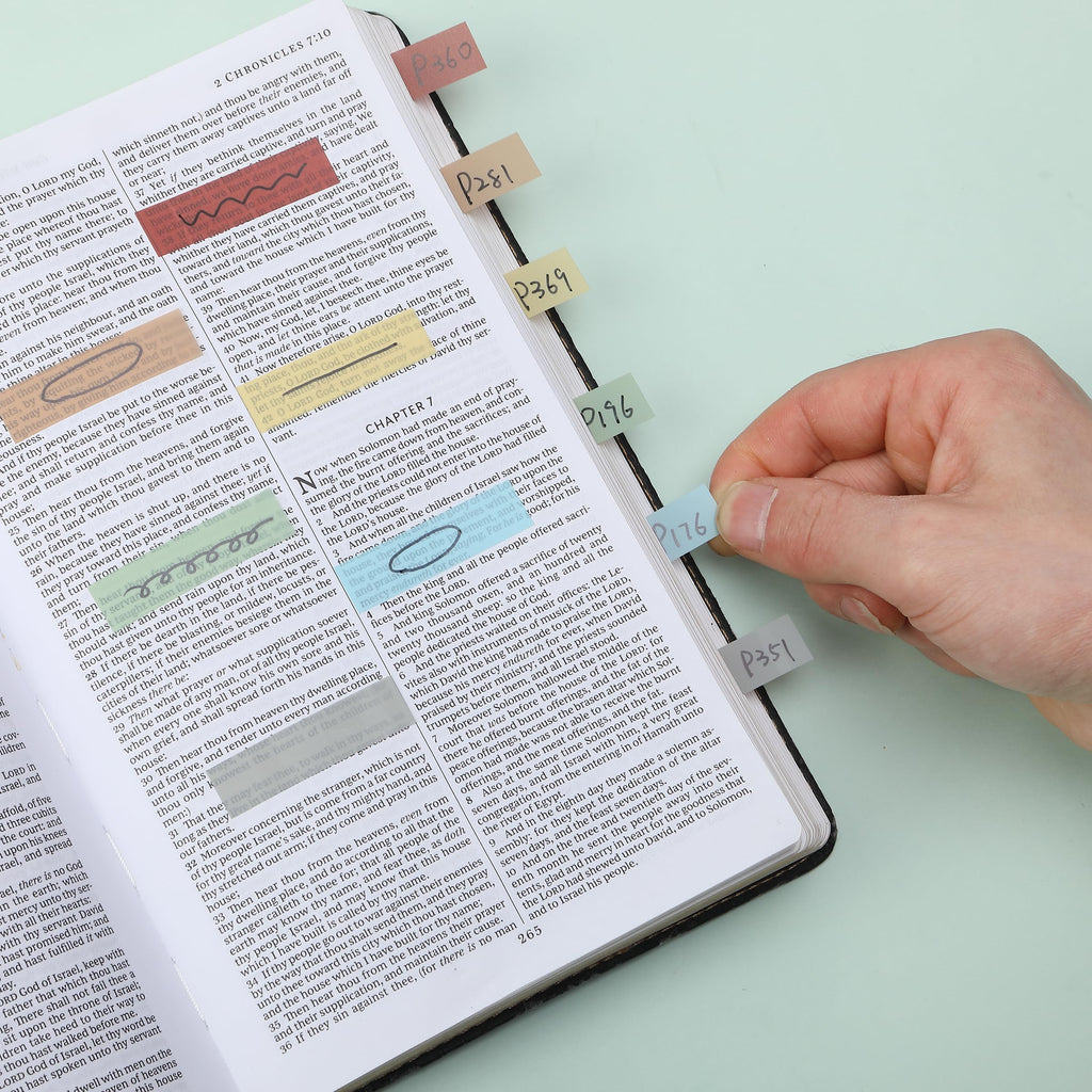 Transparent Sticky Note Set, 410 Pack, Morandi Colors, Transparent Sticky Notes Tabs